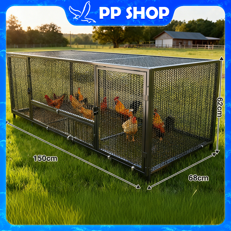 กรงไก่ กรงไก่ ขนาด ใหญ่ กรงเป็ด กรงห่าน กรงกระต่าย กรงสัตว์เลี้ยง ขนาดใหญ่ เหมาะสำหรับสัตว์หลายชนิด