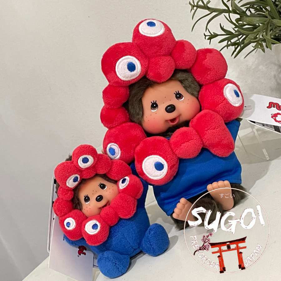 (ของแท้ 100% ) 🎌ตุ๊กตา พวงกุญแจ 2025 Monchhichi x MYAKU-MYAKU ลิมิทเตด ม่อนชิชิ เมียะกุ เมียะกุ งาน 
