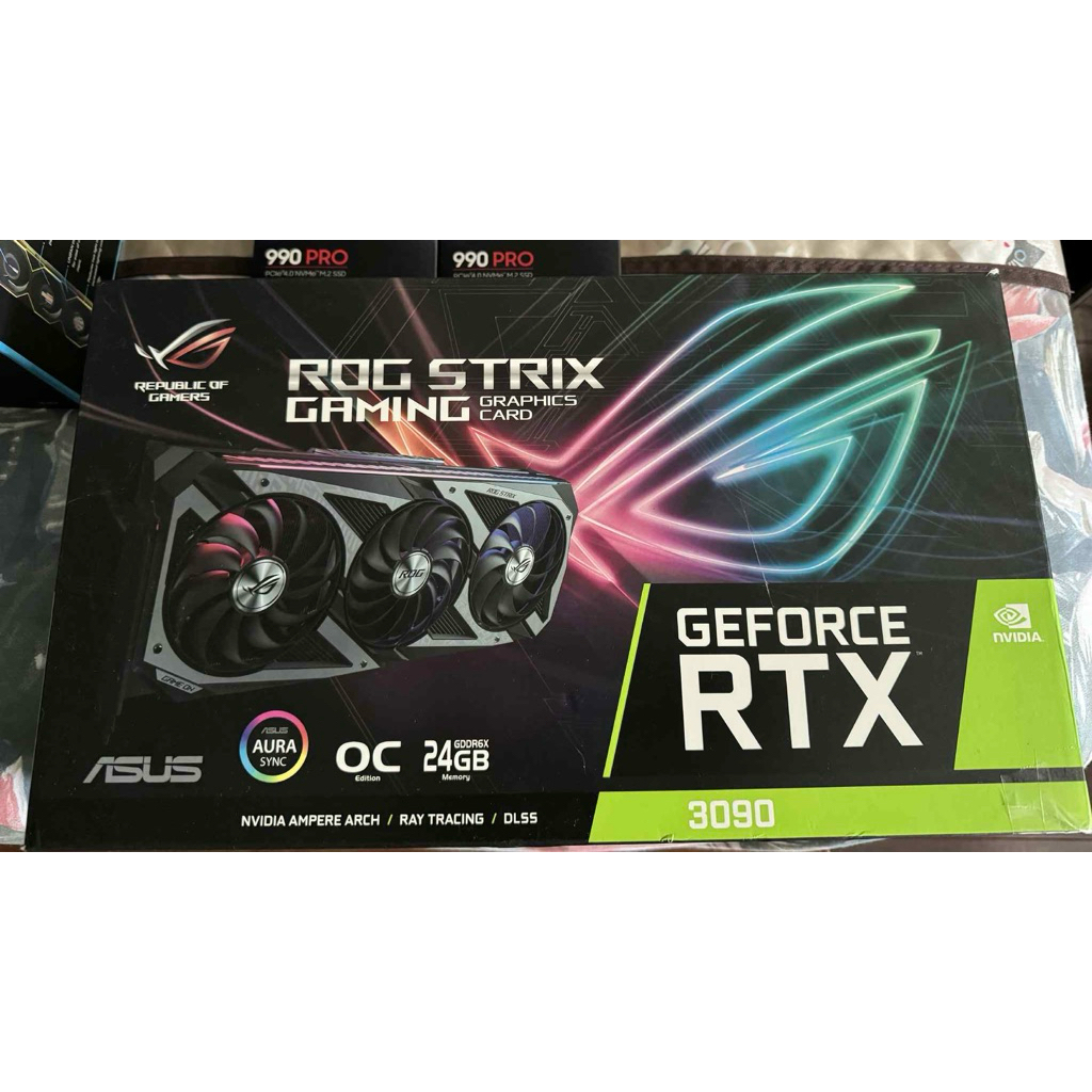 มือ2 RTX3090 Rog 24Gb (เหมาะใช้งานตัดต่อ , เรนเดอร์งาน)