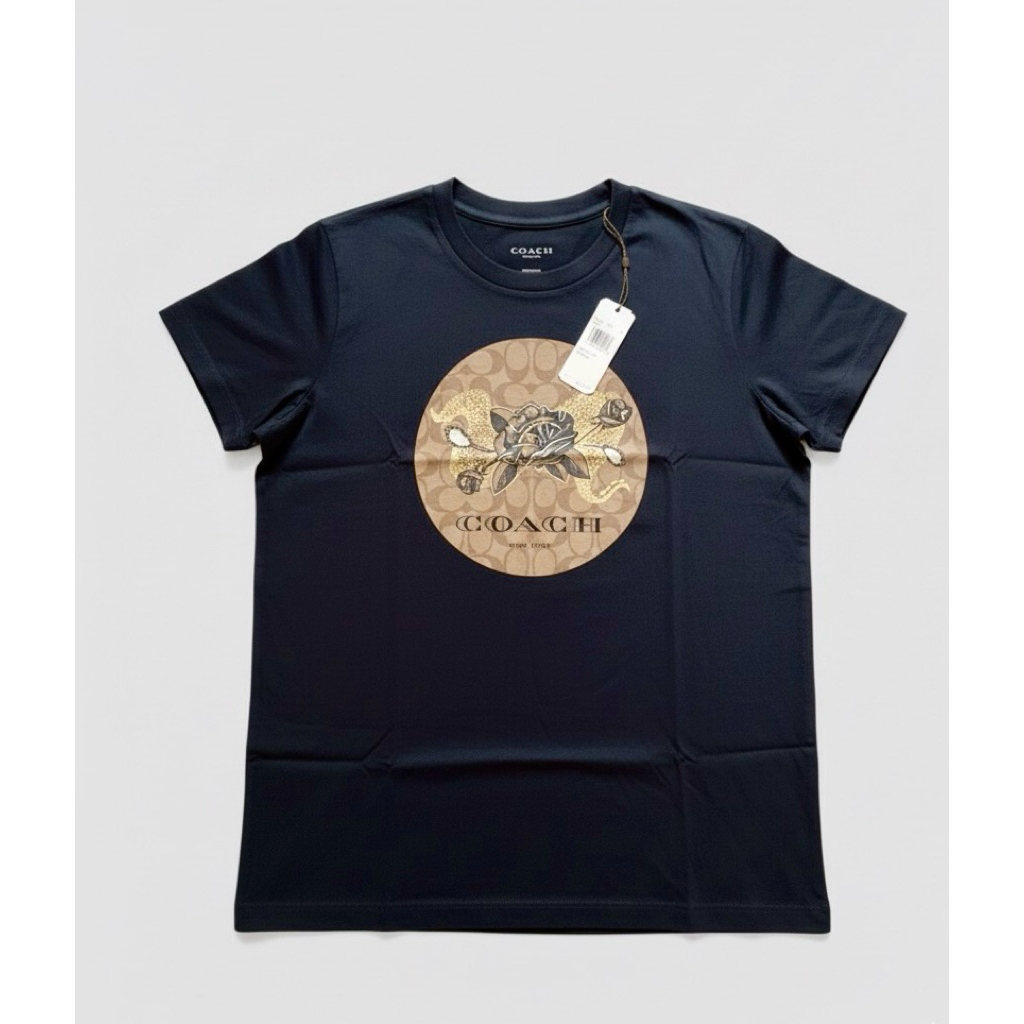 เสื้อยืด Coach(ของแท้100%)*ใช้Code ลดได้20%* CHELSEA T-SHIRT (COACH F76246)BLACK