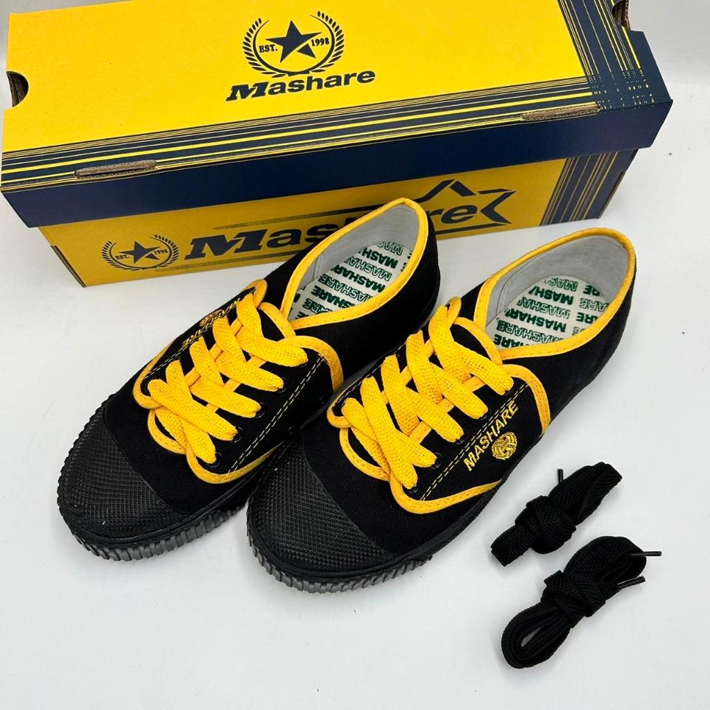 Mashare รองเท้าผ้าใบ รุ่น M-225T ขอบยางขาว รองเท้าผ้าใบกีฬา รองเท้าผ้าใบนักเรียน รองเท้าผ้าใบแฟชั่น Unisex รองเท้าผู้ขาย