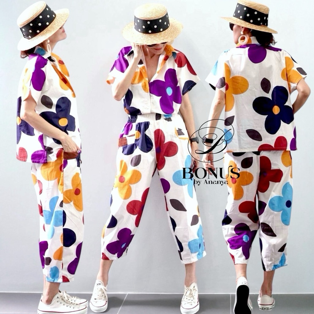Bonus by Ananya  ‼️ สวยไม่ซ้ำใคร ชุดเซ็ตผ้าคอตตอลญี่ปุ่น🇯🇵 100%
