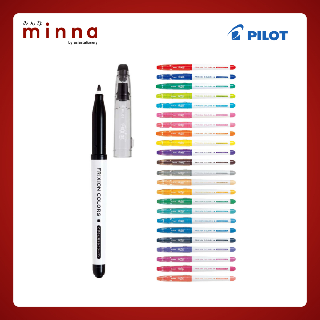 Pilot Frixion Colors 0.6mm. ปากกามาร์คเกอร์ลบได้