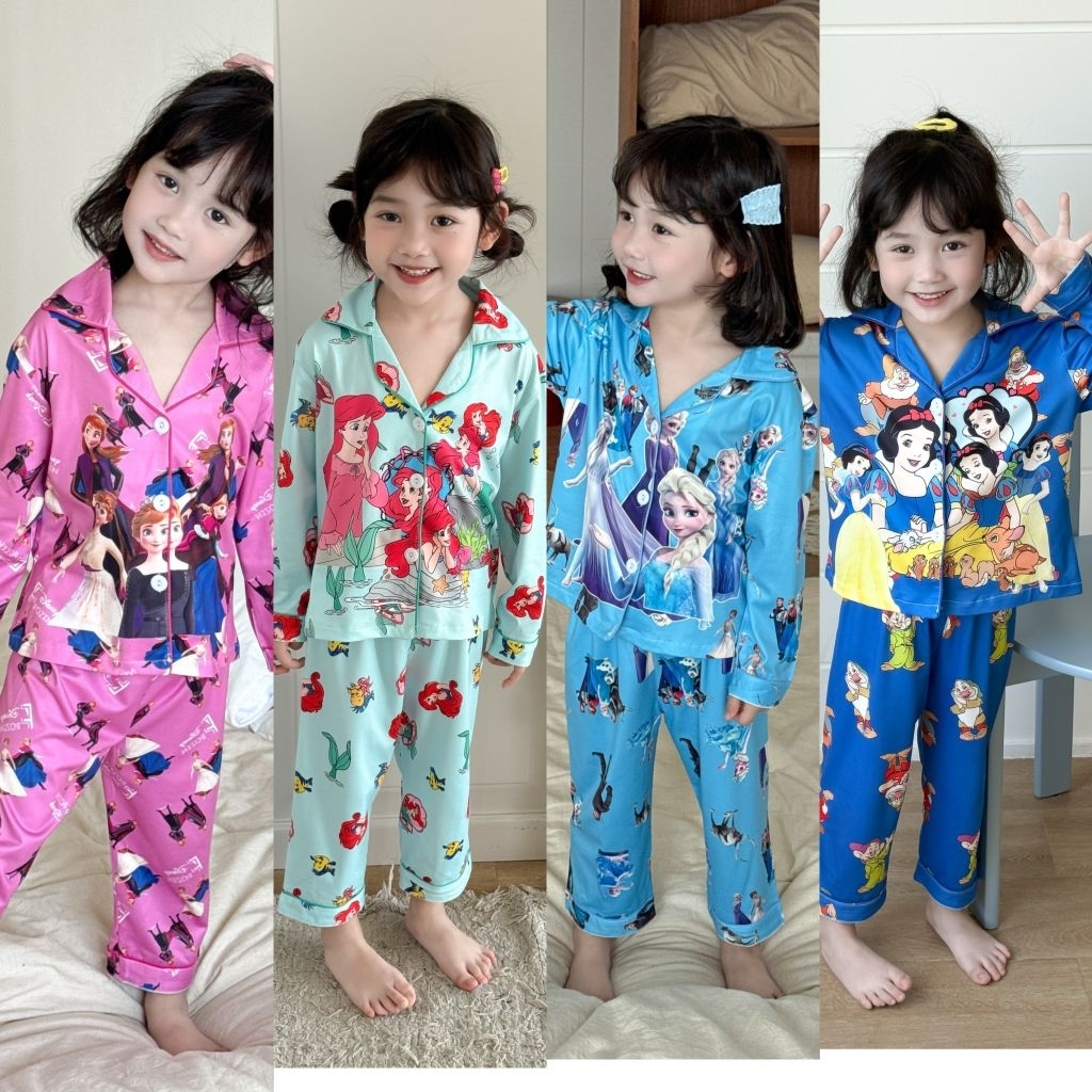 ชุดนอกเด็กผู้หญิงลายเจ้าหญิงน่ะรัก ใส่สบาย100-150