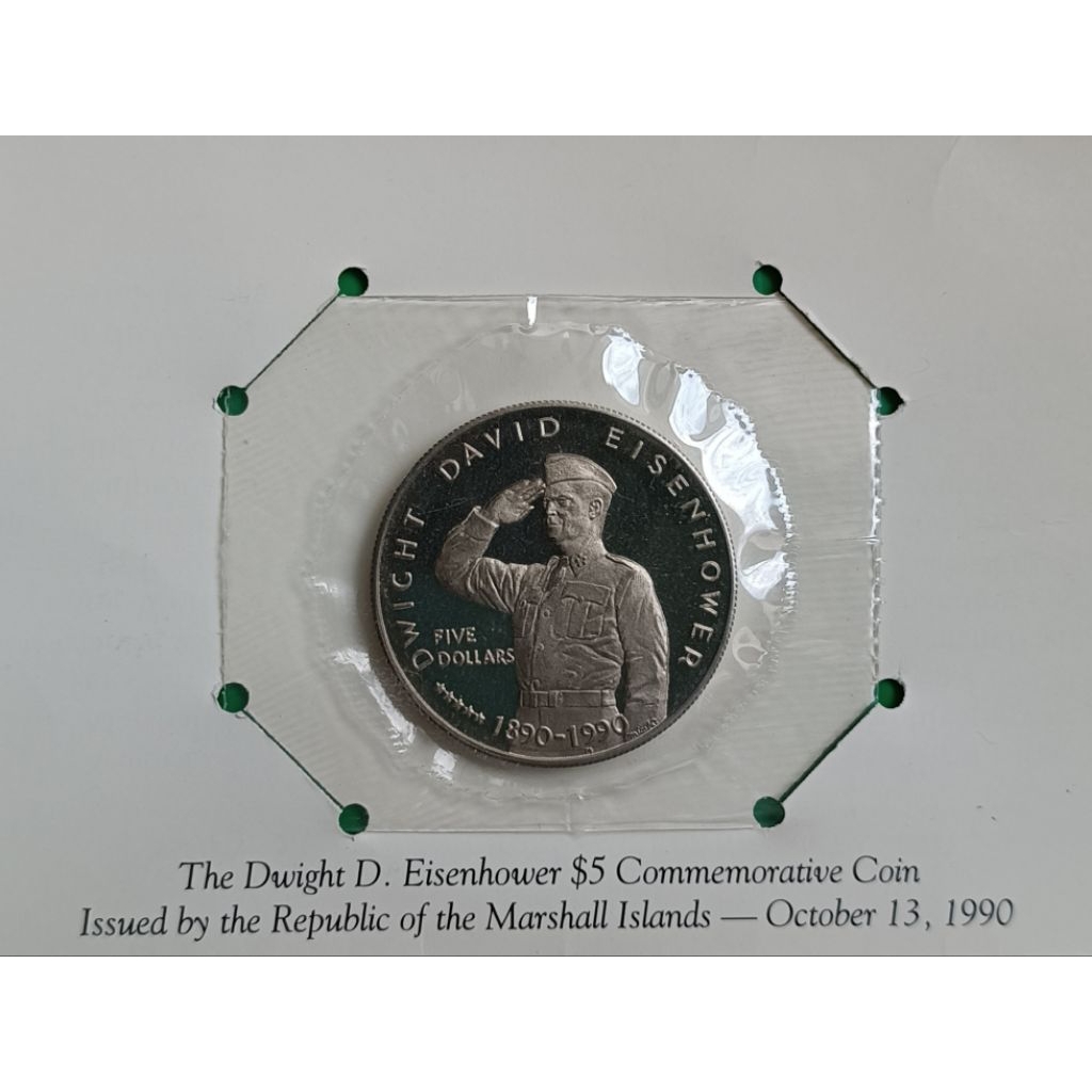 หมู่เกาะมาร์แชลล์ 5 Dollars 1990 -Eisenhower