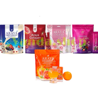 ( 1แถม 1) 30ซอง คอลลาเจน มิกซ์พลัส กลูต้า เซราไมด์ คอลลาเจนอารยา ไฟเบอร์อารยา Araya Collagen Mix Plus