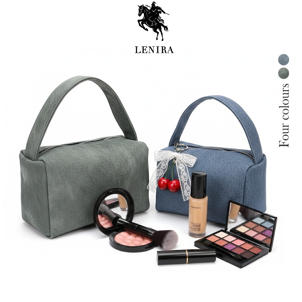 Lenira(B2315) กระเป๋าจัดระเบียบเครื่องสำอางค์ เป็นหนังPU ไม่มีแถมที่ห้อย