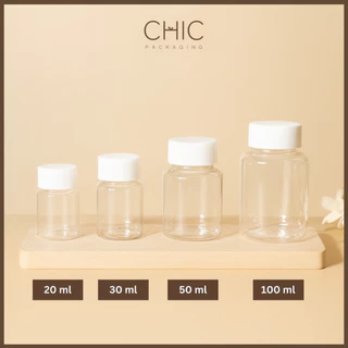 พร้อมส่ง ขวดพลาสติกpetใส ขนาด20/30/50/100ml ฝาเกรียว ขวดแบ่ง ใส่เครื่องดื่ม ใช้งานอเนกประสงค์