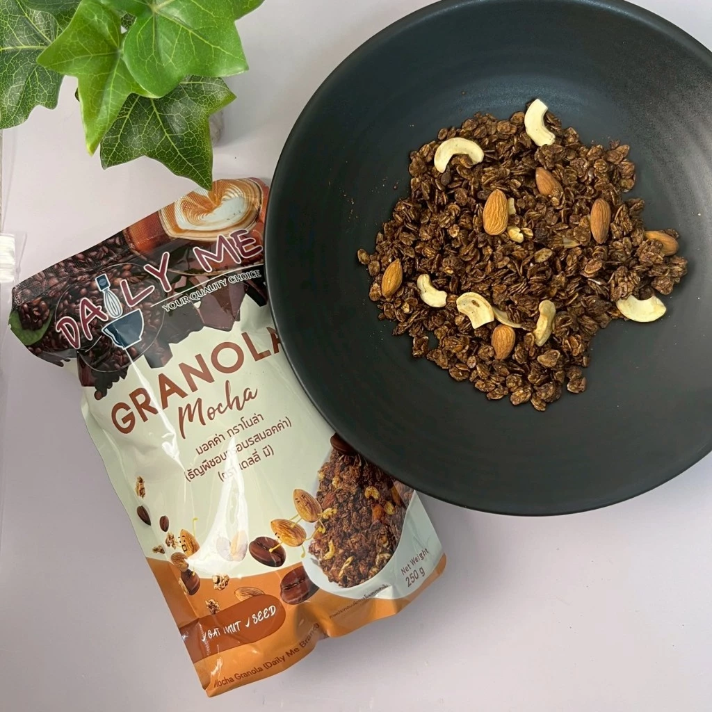 (ราคาพิเศษ มีคูปอง) กราโนล่า ของใหม่ !!! เดลี่ มี มี 4 รสชาติ Granola Daily Me ขนมเพื่อสุขภาพ ธัญพืชอบกรอบ ขนาด 250 กรัม thumbnail 10