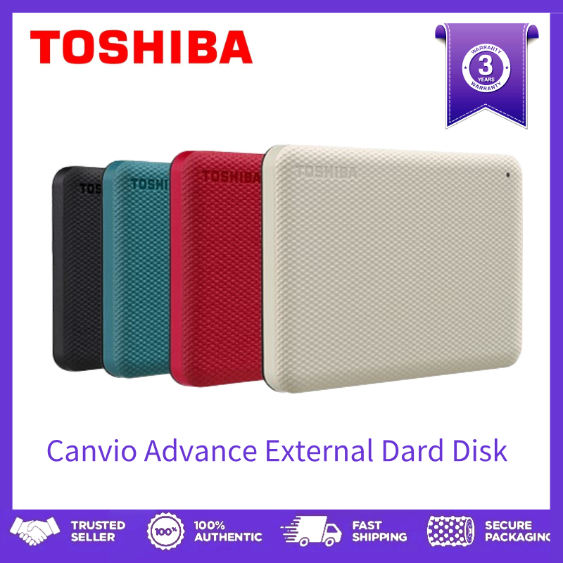 1TB 2TB 4TB External Hard Disk Toshiba Canvio Advance USB3.0 HDD 2.5'' Portable hard drives