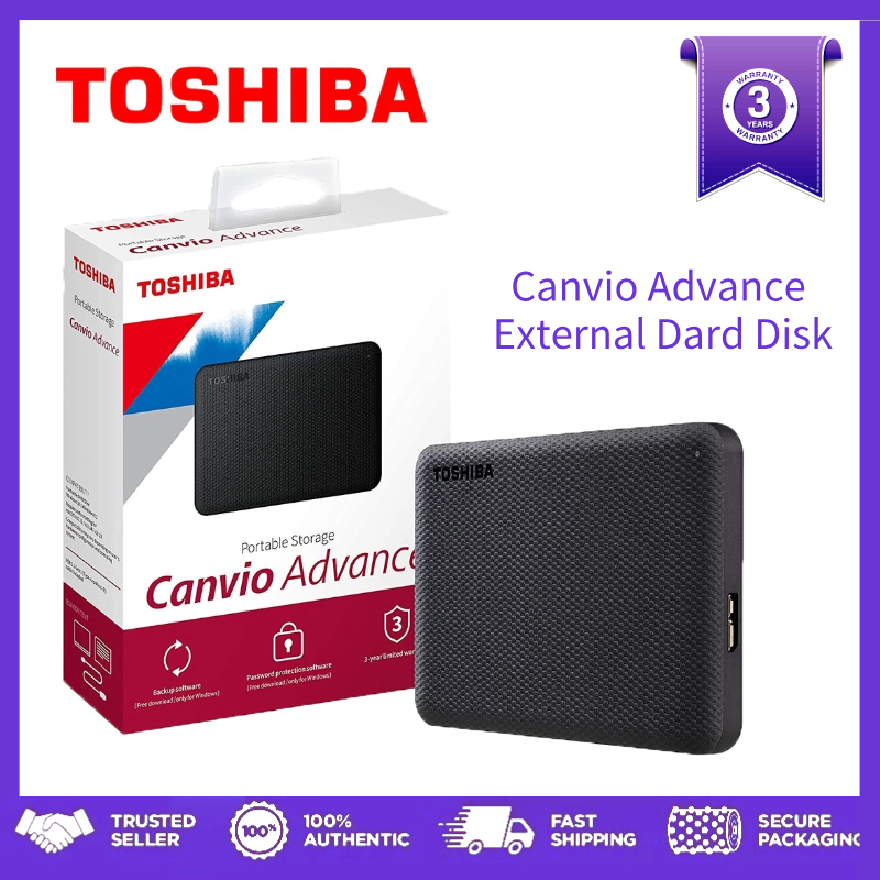 1TB 2TB 4TB External Hard Disk  Toshiba Canvio Advance black USB3.0 HDD 2.5'' Portable hard drives