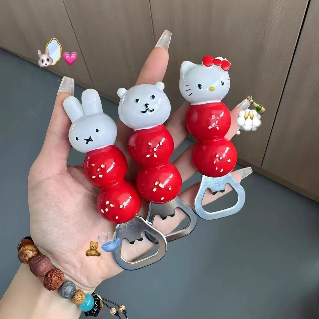 (พรีนะคะ👀) HEYHOMI—ที่เปิดขวด แม่เหล็กติดประดับตู้เย็น ตรีม: คิตตี้/มิฟฟี่/พี่หมี โซคิ้วมากก สายคอนเท้นต์ต้องมีนะคะ