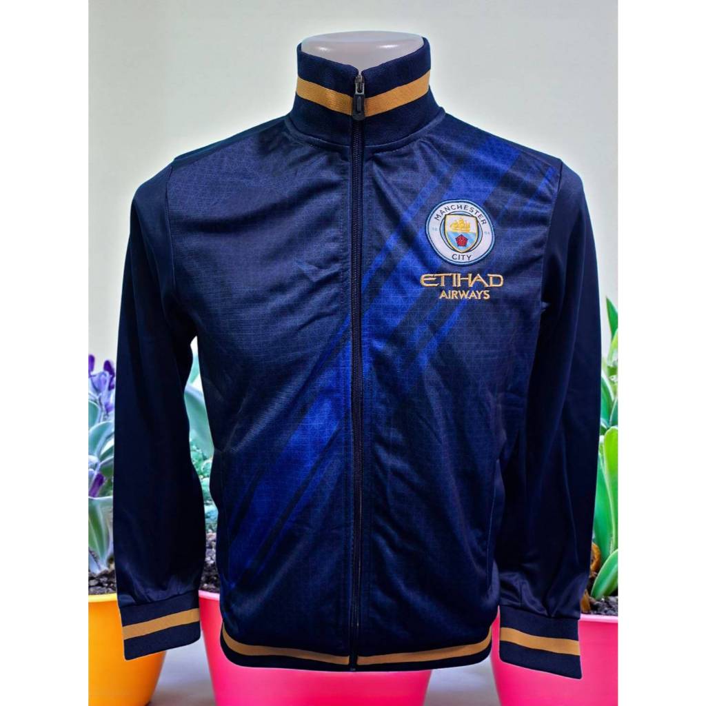 เสื้อแจ็คเก็ต เสื้อซ้อม เสื้อกันหนาว ทีมแมนเชสเตอร์ซิตี้ตัวใหม่ปี2025-2026*อกปักครบทั้ง2ข้างครับ*