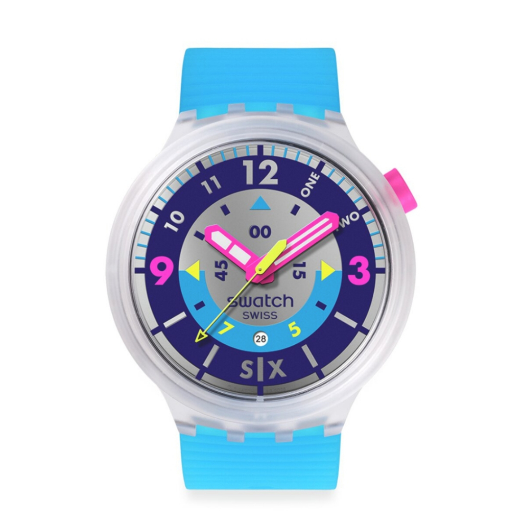 Swatch นาฬิกาผู้ชาย SWATCH NEON HIELO รุ่น SB01K400