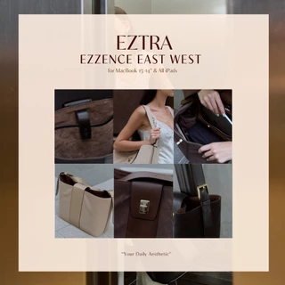 กระเป๋าใส่โน๊ตบุ๊ค laptop 13-14” / iPad มีช่องใส่แก้วน้ำ สายสะพายกว้าง นุ่ม สบาย EZTRA EZZENCE EAST WEST