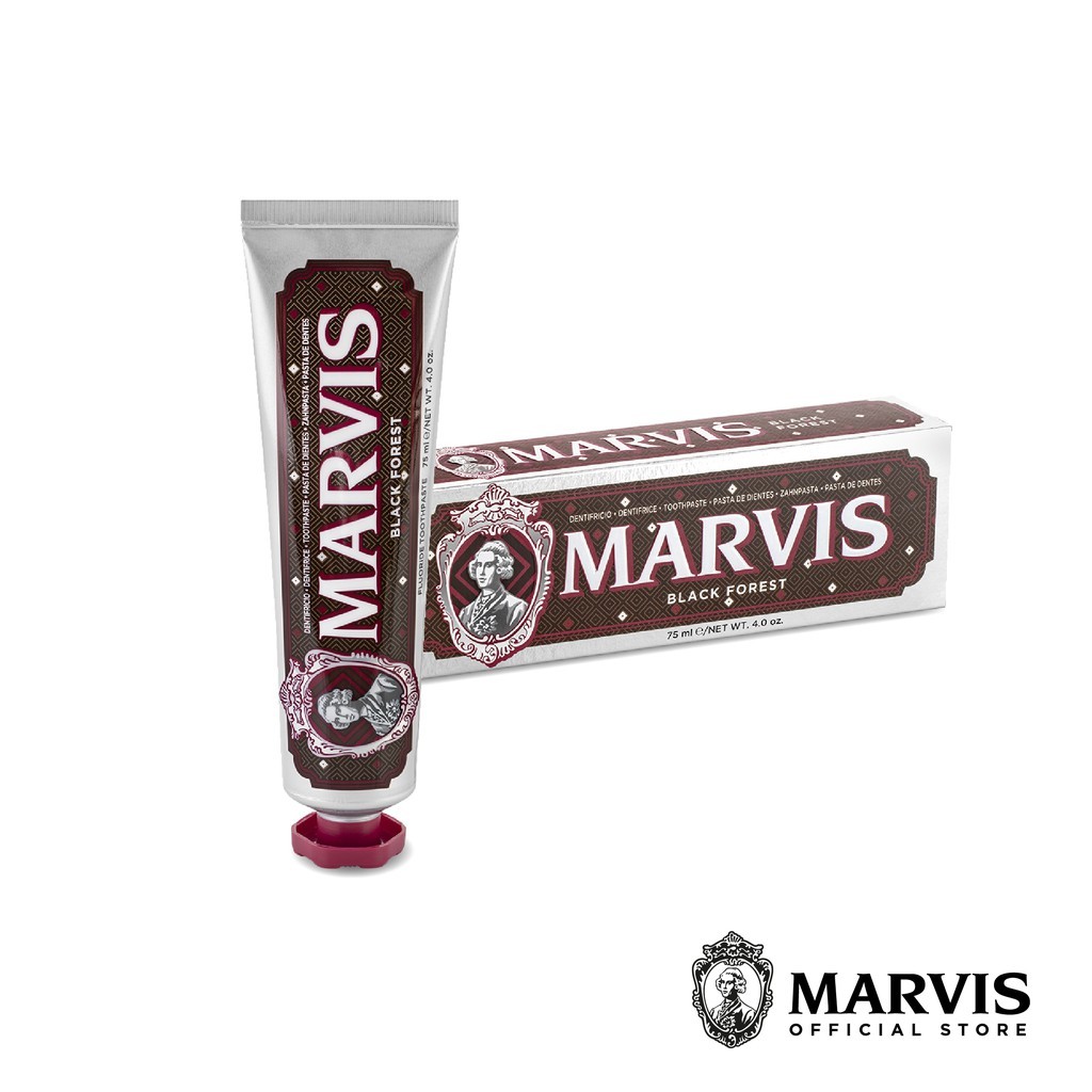 (NEW) Marvis ยาสีฟันมาร์วิส แบล็ค ฟอเรสท์ / Marvis Black Forest 75ml