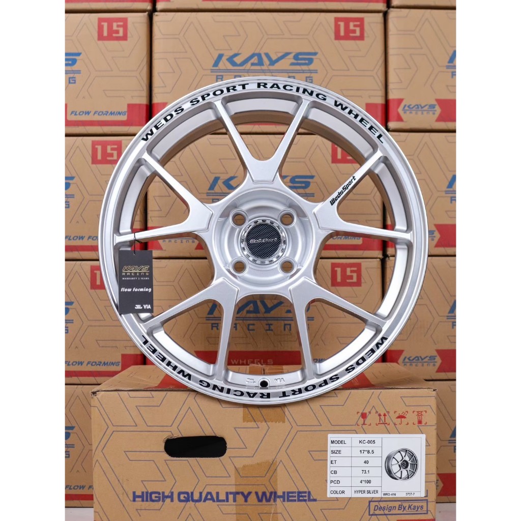 ล้อแม็กซ์ KAYS KC005  8.5*17นิ้ว  4รู 100