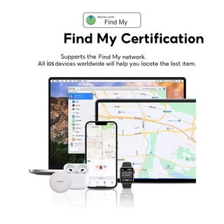 MeeGoo Air Tag เครื่องติดตาม Works with Find My เครื่องติดตามสัตว์เลี้ยง itag GPS Trackers