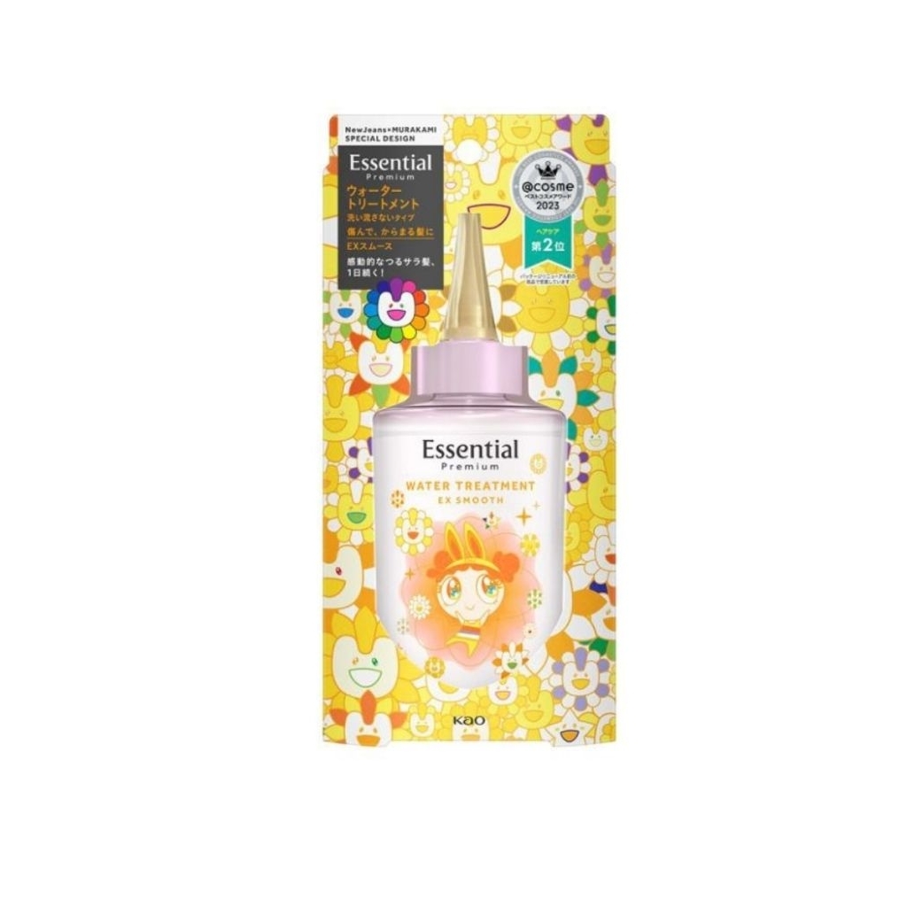 ผมเสีย พันกัน kao Essential Premium Water Treatment EX Smooth 200ml NewJeans × MURAKAMI Special Design Bottle