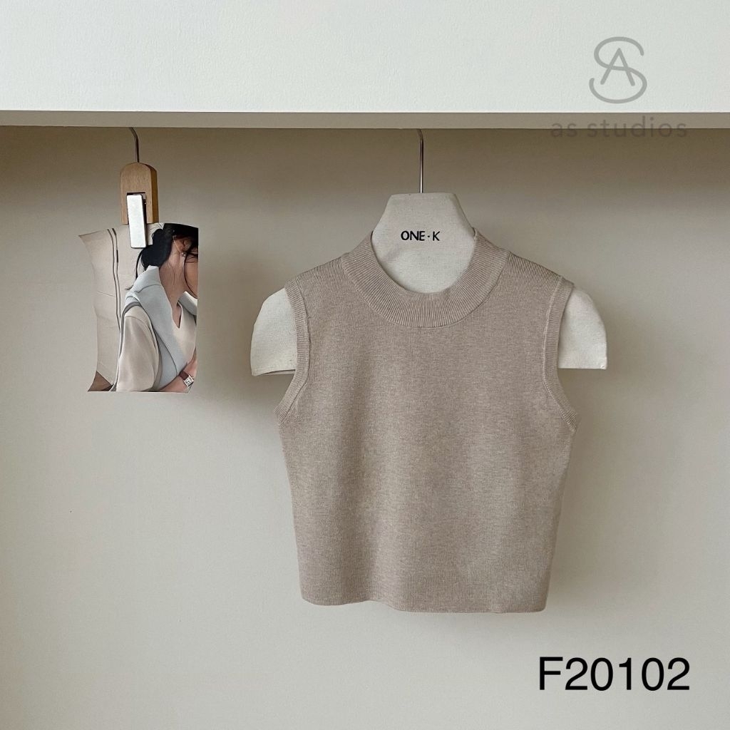 เสื้อไหมพรมแขนกุดOne-Kผ้าเนื้อนิ่มและยืดหยุ่นได้ดีความยาวเสื้อ17" New แบบใหม่