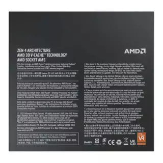 CPU AMD RYZEN 7 7800X3D 4.2 GHz (SOCKET AM5) 8 Core / 16 Threads รับประกัน 3 ปี