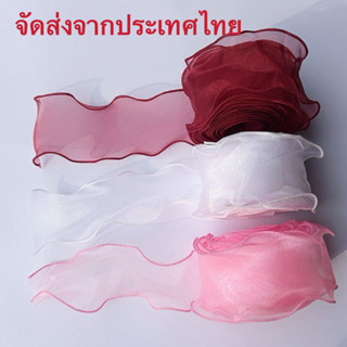 ม้วนริบบิ้นผ้าซาติน 40 มม. 4cm DIY ต่อม้วน สําหรับตกแต่งงานแ…