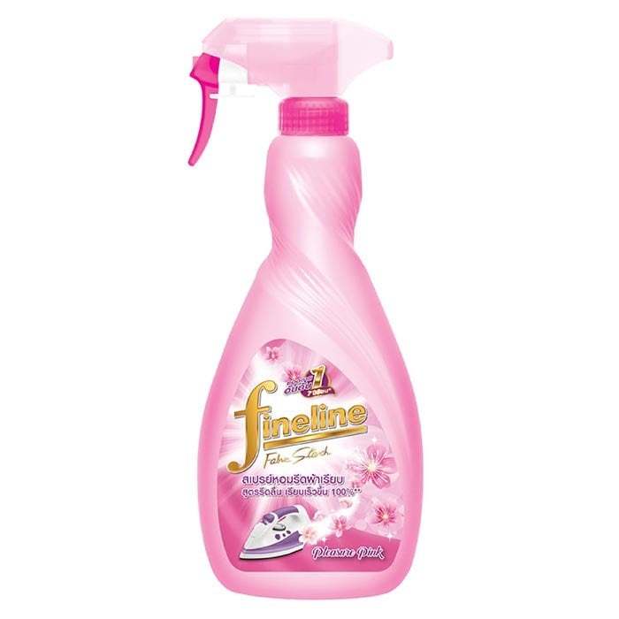 Fineline น้ำยารีดผ้าเรียบ สเปรย์ หัวฉีด สีชมพู 500 มล.