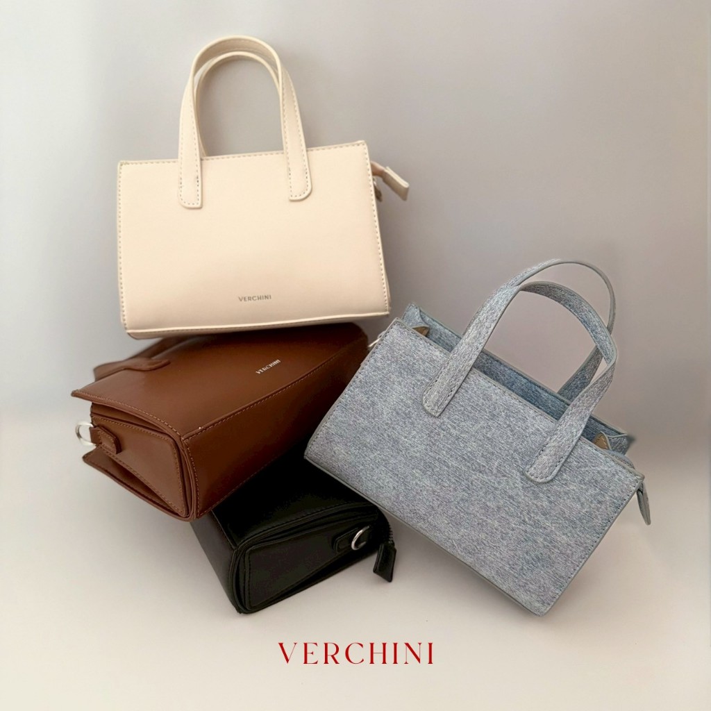 กระเป๋า Verchini กระเป๋าสะพายข้าง กระเป๋าถือ ใบเล็ก เรียบหรู มินิมอล Shoulder Bag 202527