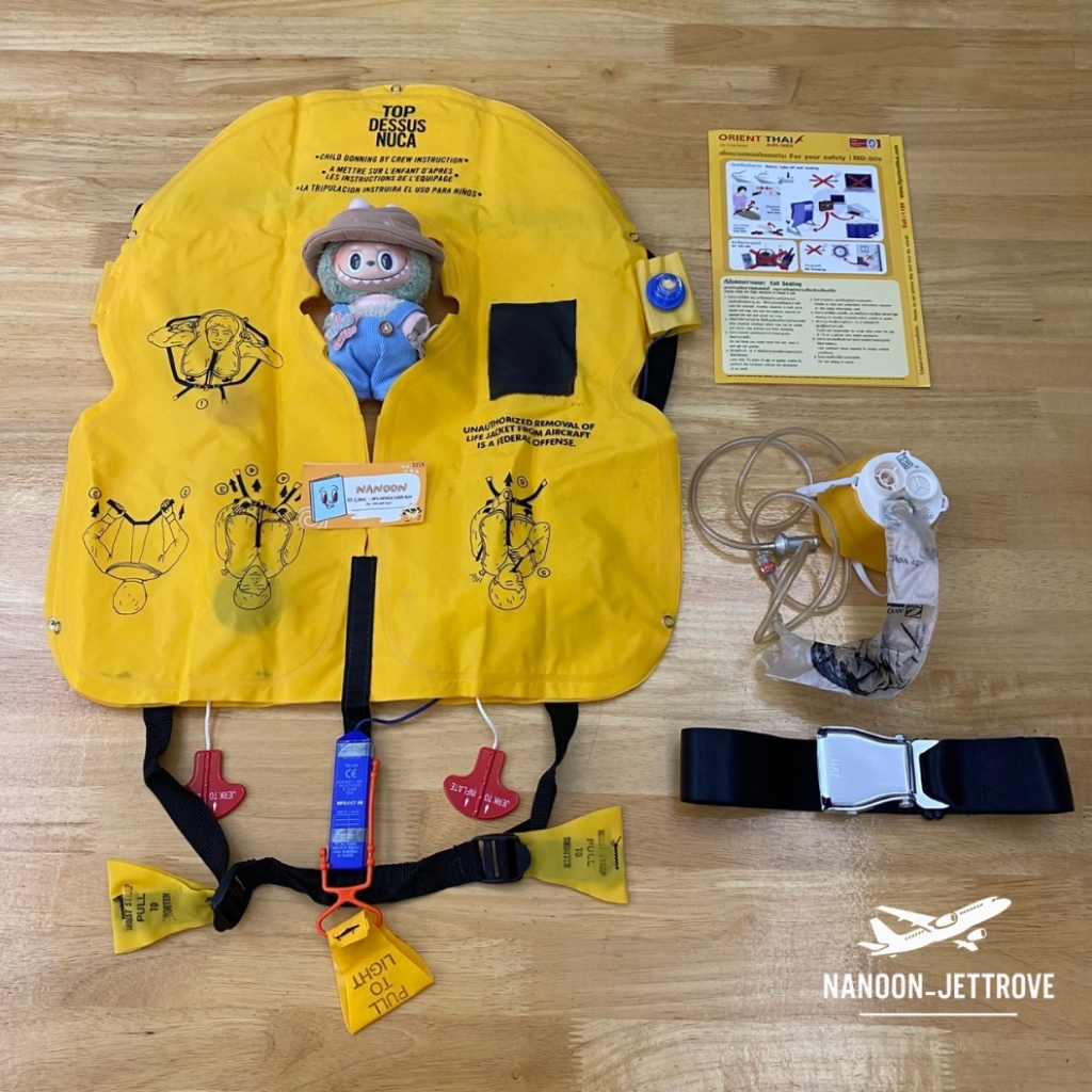 ✈️ NEW ชุดสาธิตความปลอดภัยบนเครื่องบิน | Flight Safety Training Kit | Demonstration | Authentic