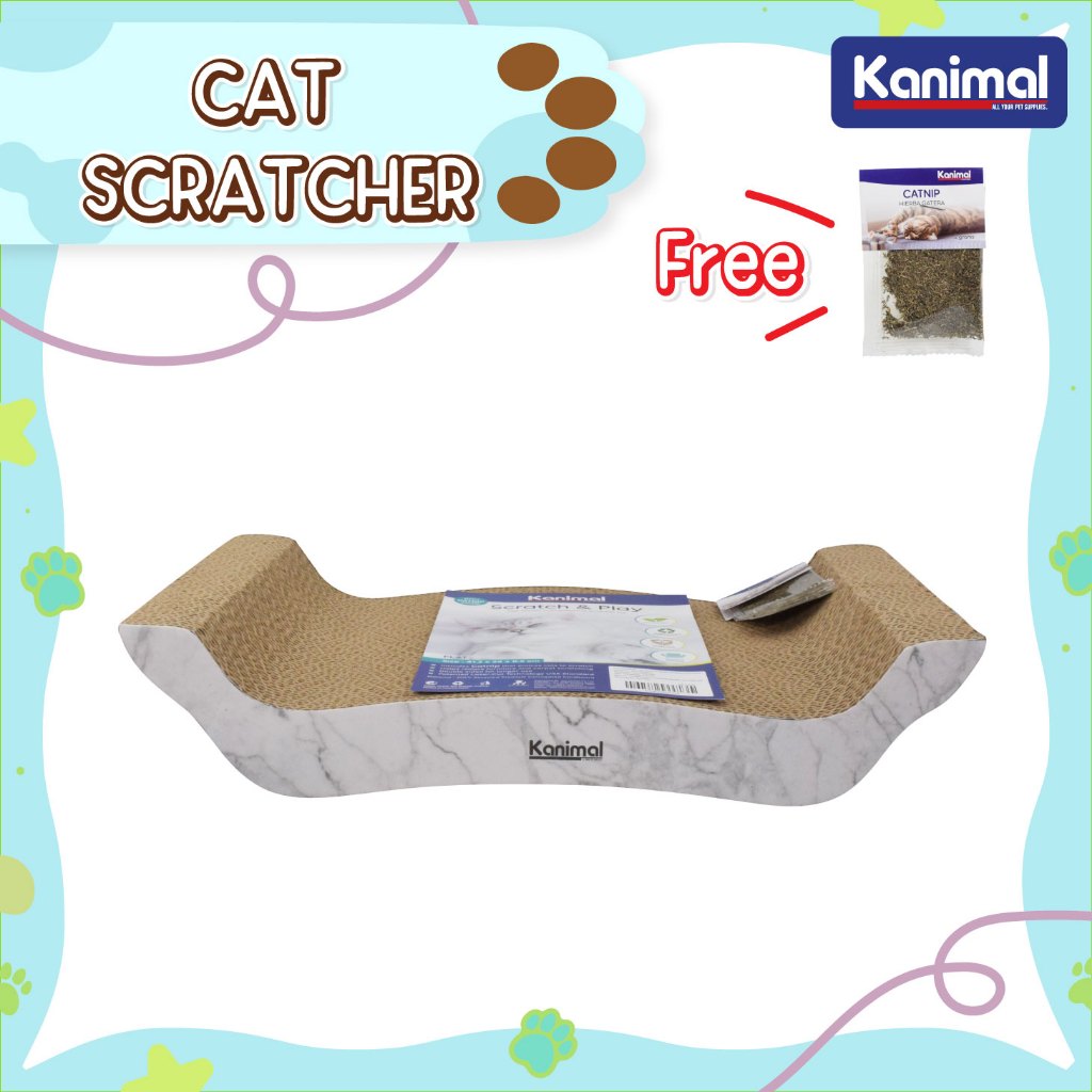 [CS-1020] Kanimal Cat Toy ของเล่นแมว ที่ลับเล็บแมว รุ่น Flat กระดาน ฟรี! Catnip Size M ขนาด 41.2x24x
