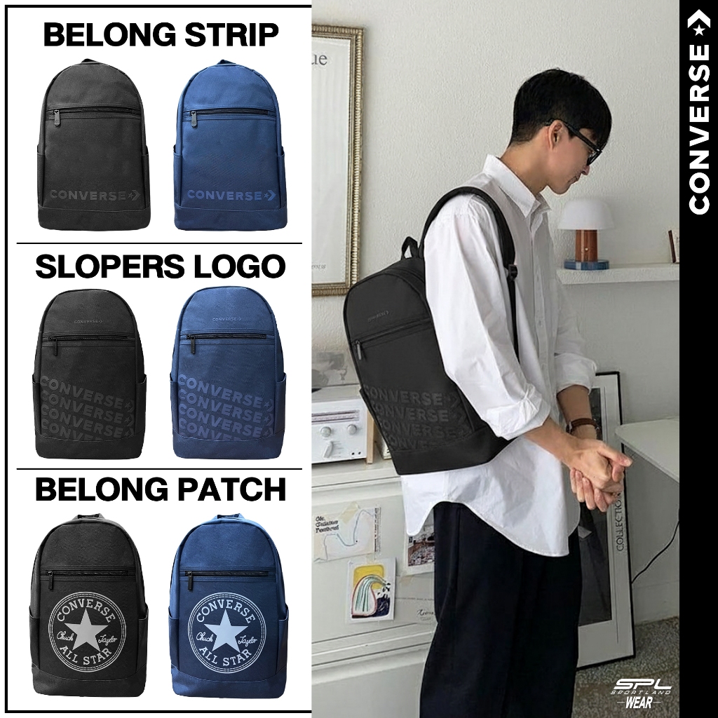 Converse Collection กระเป๋าเป้ Backpack Bts Belong Strip 1261799 และ  Belong Patch รุ่น 1261800 [Spo