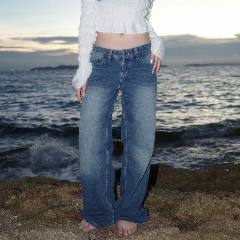 Angelic รุ่น Mamba Navy (กางเกงยีนส์เอวต่ำ)