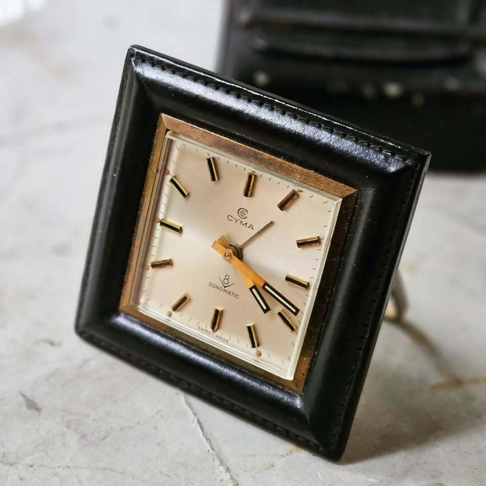 Vintage CYMA Sonomatic Alarm Swiss Made ระบบไขลาน สภาพดีมาก