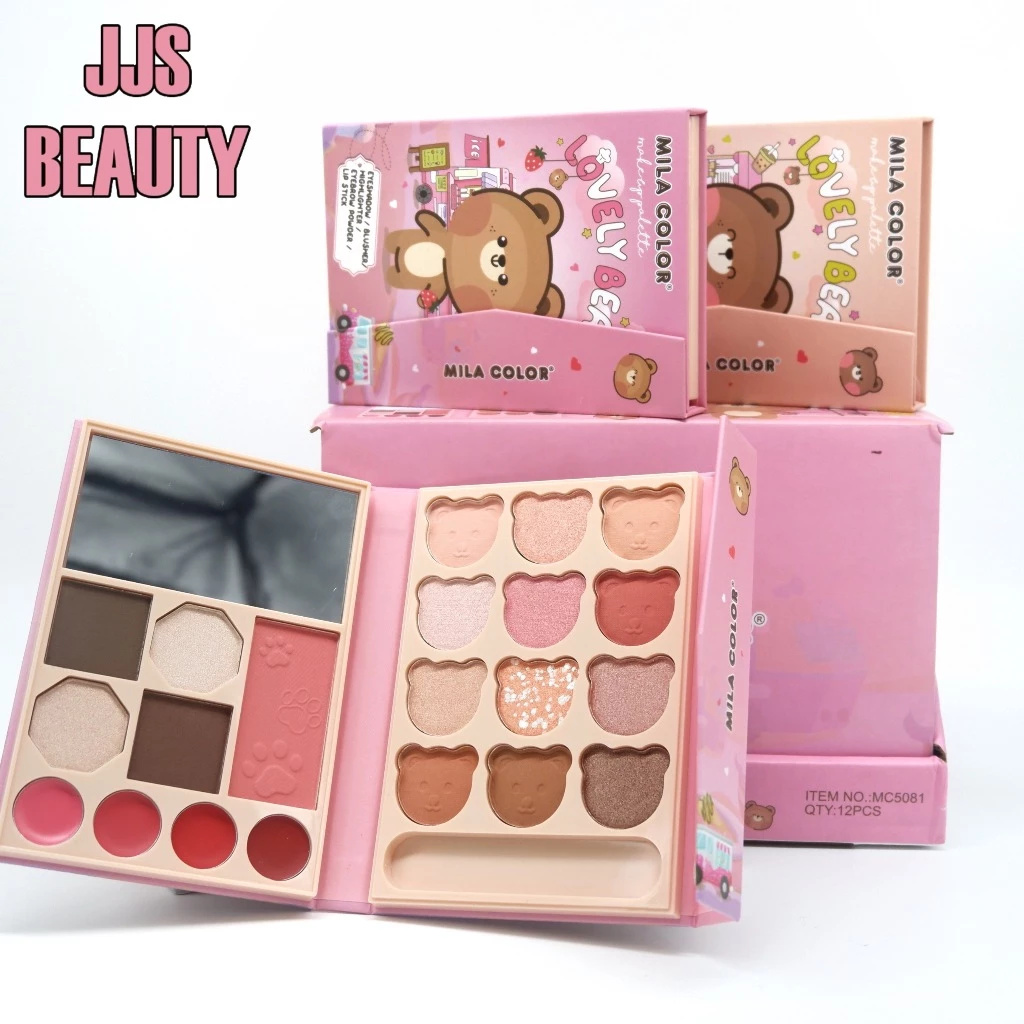 Mila Color Lovely Bear Makeup Palette สมุดแต่งหน้า เซตหมี เติมสีสันให้ใบหน้า no.MC5081