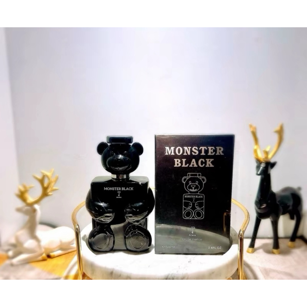 น้ำหอมเเท้นำเข้าMonster Black(หมีดำ) 100ml. ⚡️ส่งไว 🚚ส่งของทุกวัน