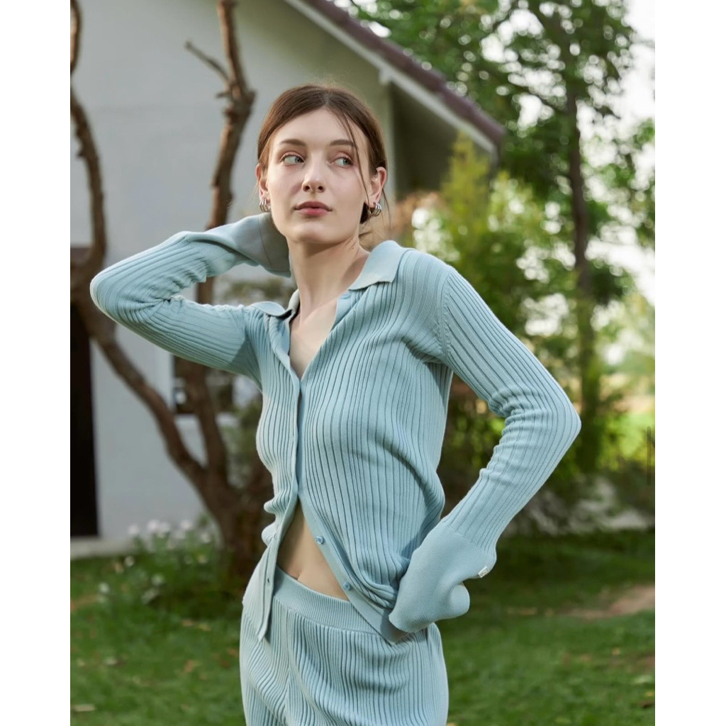 Andandknitthing  Hailey knit top (Blue 🩵)