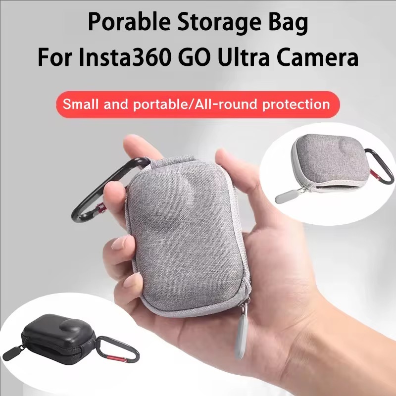 For Insta360 GO Ultra Protective Mini Bag with Hook Portable Travel Bag