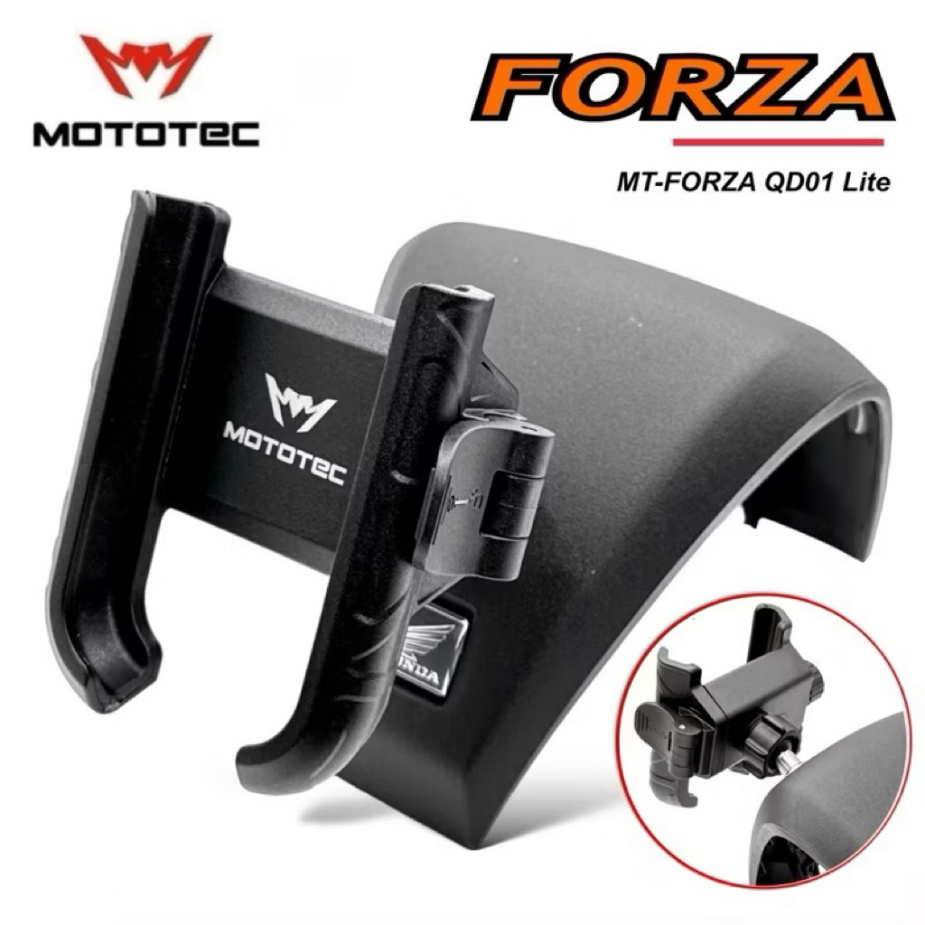 MOTOTEC MT-FORZA QD(Lite) ชุดที่จับโทรศัพท์สำหรับมอเตอร์ไซด์ พร้อมครอบแฮนด์ Xmax
