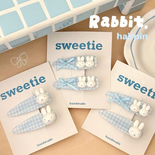 Cute 406 กิ๊บติดผม กิ๊บหนีบผมกระต่ายน้อยเลิฟรี่ 2 ชิ้น/แพ็ค