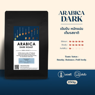 [ส่งฟรี] เมล็ดกาเเฟคั่ว Arabica Dark Roast เมล็ดกาแฟ อาราบิก…