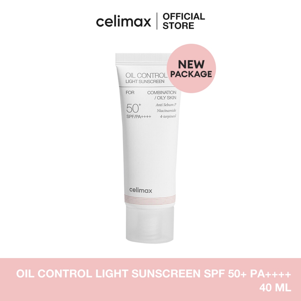 Celimax Oil Control Light Sunscreen 40ml กันแดดคุมมัน กันน้ำกันเหงื่อ ฟินิชผิวแมท บางเบา