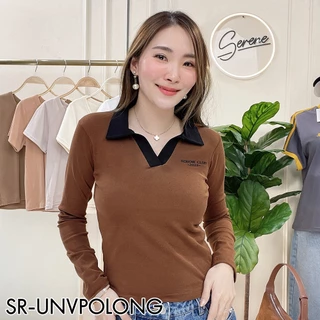 Serene's Choice เสื้อโปโลแขนยาว ผู้หญิง รุ่น Serene club เสื้อแฟชั่น ผ้าคอตตอนญี่ปุ่น