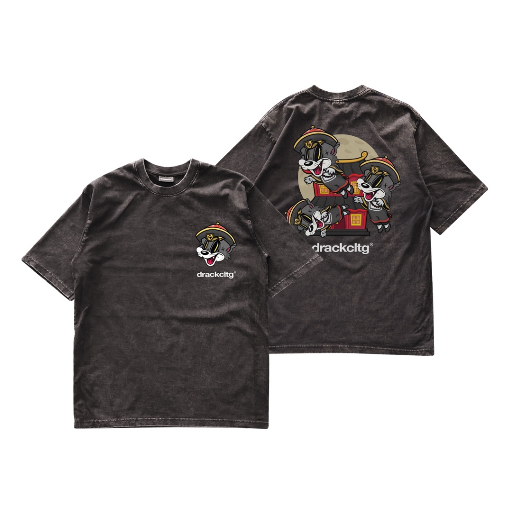 DRACK - KUKGUU ฟอก FREE SIZE เสื้อยืดคอกลม