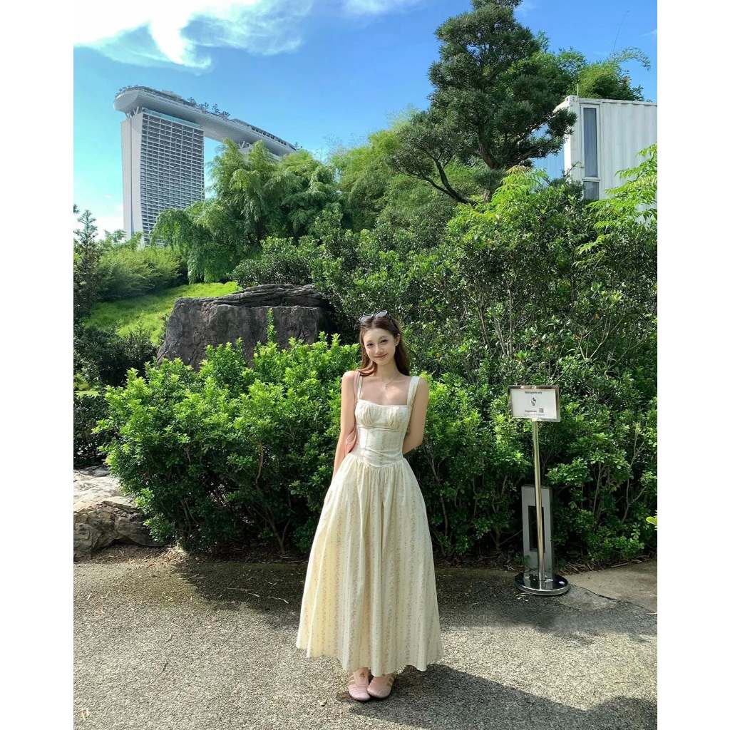 Mogwany  พร้อมส่ง L / พรี S,M,XL / Avery Flora Dress ทรงสวย ใส่สบาย ใส่เที่ยว ใส่ออกงาน น่ารักมาก ราคา ถูกที่สุด ดีลบีเคเค แกลเลอรีภาพที่ 2