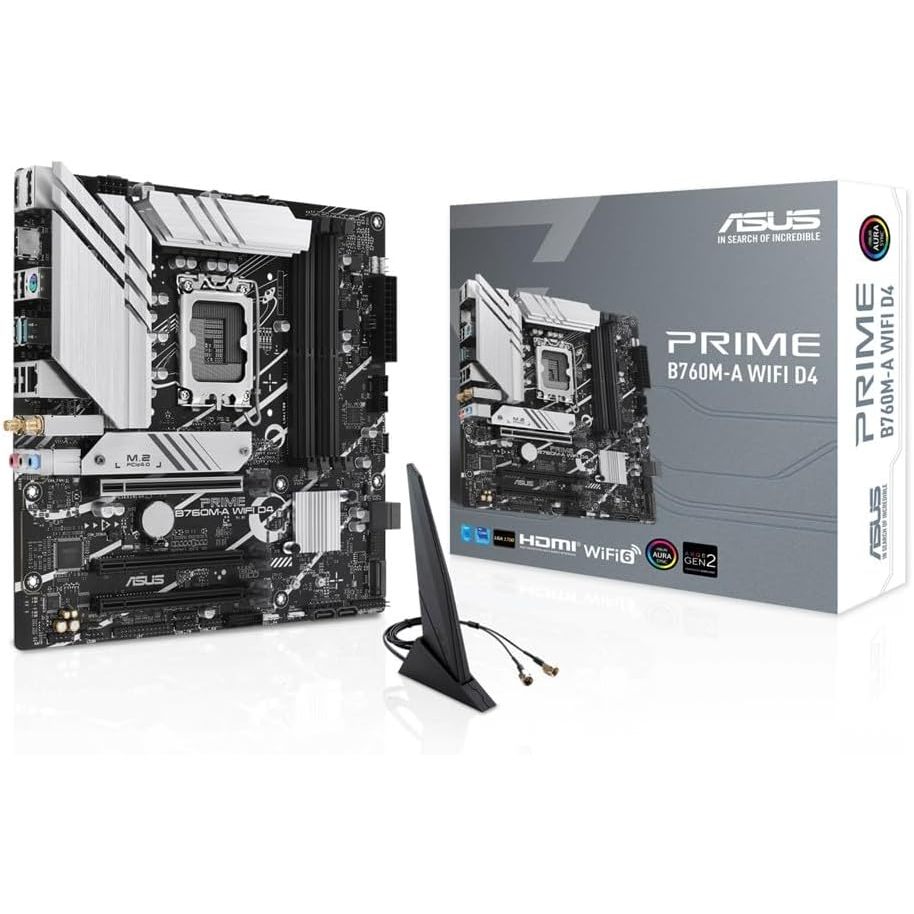 จัดส่งตรงถึงญี่ปุ่น เมนบอร์ด ASUS PRIME B760M-A WIFI D4 พร้อม LGA1700 B760 DDR4 mATX สำหรับซีพียู In