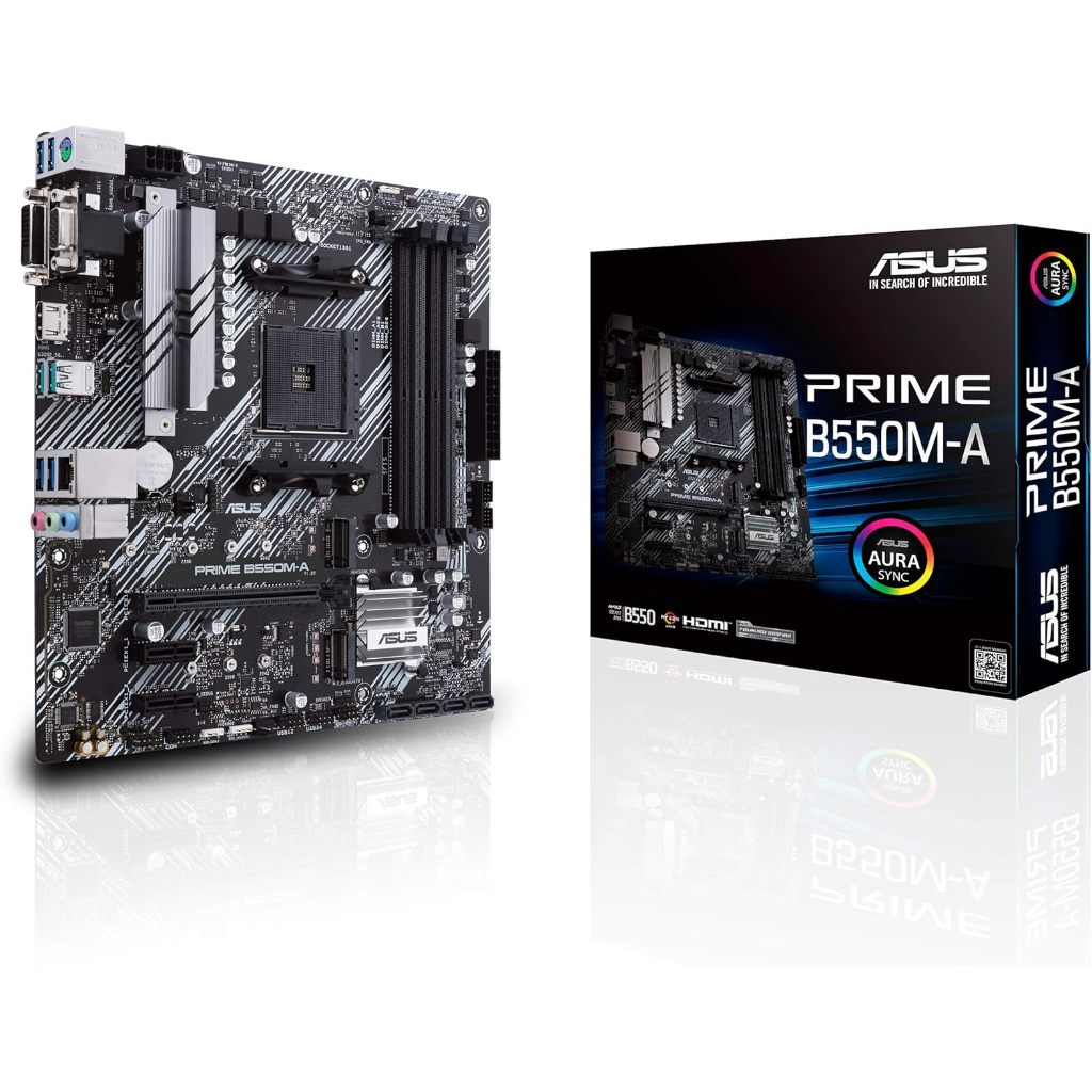 จัดส่งตรงถึงญี่ปุ่น เมนบอร์ด ASUS AMD B550 AM4 รุ่น PRIME B550M-A ที่เข้ากันได้กับ AMD B550
