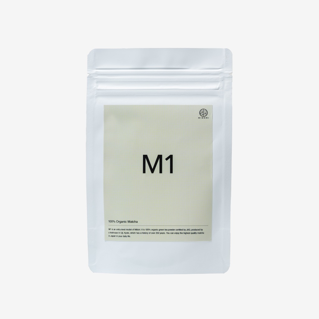 MIDORI Japanese Organic Matcha มัทฉะออร์แกนิกญี่ปุ่น JAS-certified M1 20g ญี่ปุ่น, เกียวโต, อุจิ [Di