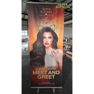 ป้ายโรลอัพ พร้อมงานพิมพ์ ขนาด 60x160cm. / 80x200cm. ป้าย Roll Up ป้ายโฆษณา ป้ายออกบูธ ป้ายตั้งโชว์