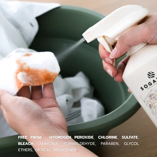 SOGANICS Stain Remover & Deodorizer สเปรย์ขจัดคราบบนเสื้อผ้า คราบสกปรก คราบฝังแน่น ลดกลิ่นอับ 400mL