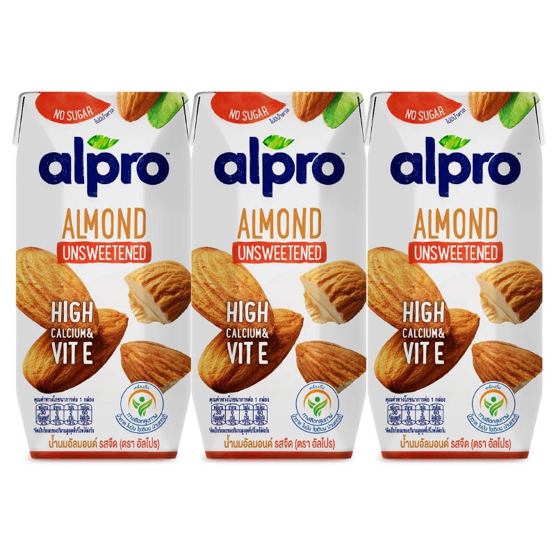 ALPRO อัลโปรน้ำนมอัลมอนด์รสจืด 1000มล. [8851359986215]